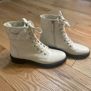 Kate Spade Billie boots.  Size 8.5.  Off white/ivory color.  Like new.